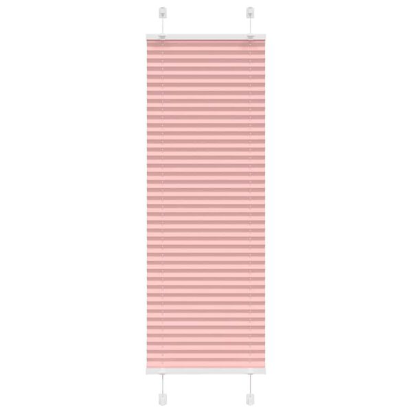 vidaXL Tenda Plissettata Rosa 50x150 cm Larghezza Tessuto 49,4 cm