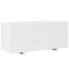 vidaXL Fioriera da Giardino Bianca 110x40x49,5 cm Legno Massello Pino