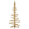 vidaXL Albero di Natale in legno Marrone 210 cm Legno di pino massello