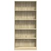 vidaXL Libreria Rovere Sonoma 80x24x176 cm Legno ingegnerizzato