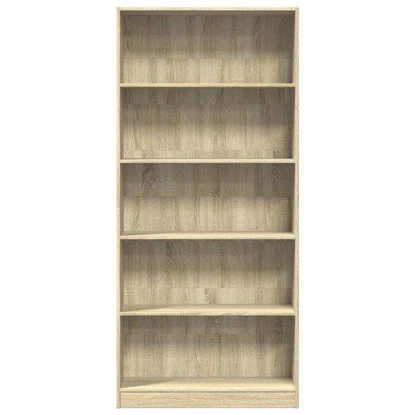 vidaXL Libreria Rovere Sonoma 80x24x176 cm Legno ingegnerizzato