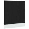 vidaXL Pannello Lavastoviglie &ldquo;Lyon&rdquo; Rovere Nero 60x1,5x67 cm