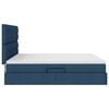 vidaXL Letto con Contenitore Blu 180 x 200 cm Pelle Sintetica