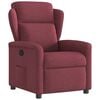 vidaXL Poltrona Reclinabile in Tessuto Rosso Vino