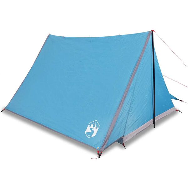vidaXL Tenda da Campeggio per 2 Persone Blu Impermeabile