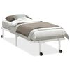 vidaXL Giroletto senza Materasso Pieghevole Bianco 75x190 cm Acciaio