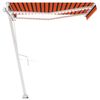 vidaXL Tenda Automatica Sensore Vento e LED 300x250 cm Arancio Marrone