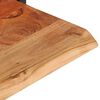 vidaXL Mensole Parete 2pz 80x25x35 cm Legno Massello Acacia e Acciaio