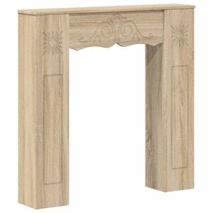 vidaXL Cornice per camino Rovere Sonoma 102 x 20 x 102 cm