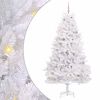 vidaXL Albero di Natale Artificiale con Rami Pieghevoli Bianco 210 cm