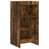 vidaXL Credenza Rovere Fumo 40 x 36 x 80 cm Legno ingegnerizzato