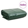 vidaXL Telone Verde 4x6 m 650 g/m²
