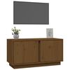 vidaXL Mobile Porta TV ambra 80x35x40,5 cm in Legno Massello di Pino