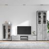 vidaXL Set mobile TV con cassetto Grigio Sonoma Legno multistrato