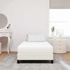 vidaXL Materasso da Letto con materasso Crema 90 x 200 cm Tessuto