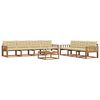 vidaXL Set di divani da esterno con cuscino 8 pcs Naturale e Beige