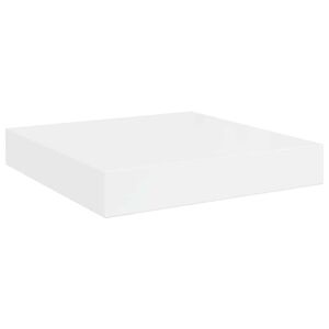vidaXL Scaffale a Parete Bianco Lucido 23x23,5x3,8 cm in MDF