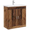 vidaXL Set di mobili per il bagno Legno antico 81 x 40 x 84,5 cm