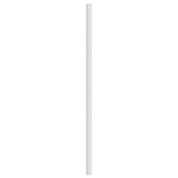 vidaXL Testiera in Metallo Bianco 107 cm