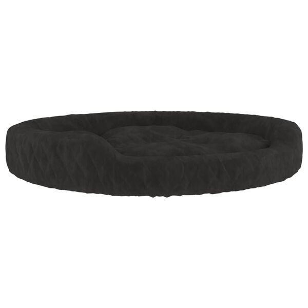 vidaXL Lettino per Cani Nero 110x90x23 cm in Peluche