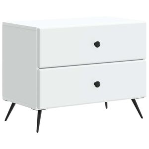 vidaXL Armadio da Notte con cassetto Bianco 62 x 34,5 x 47,5 cm