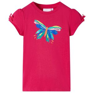 vidaXL Kids'T-shirt Pink 140 Rosa Vivo 104