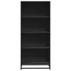 vidaXL Libreria Nera 60x35x139 cm in Truciolato