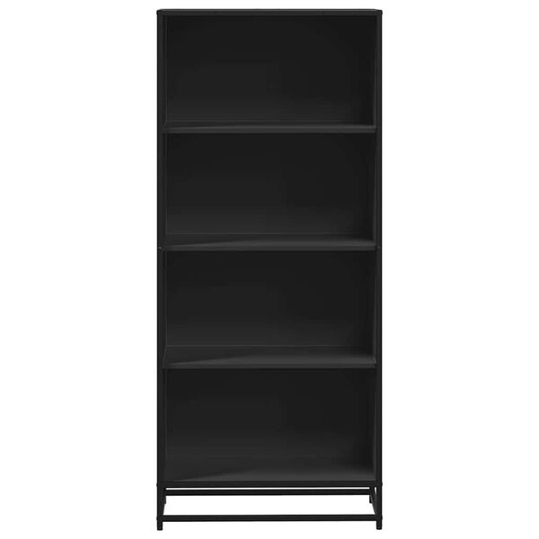 vidaXL Libreria Nera 60x35x139 cm in Truciolato