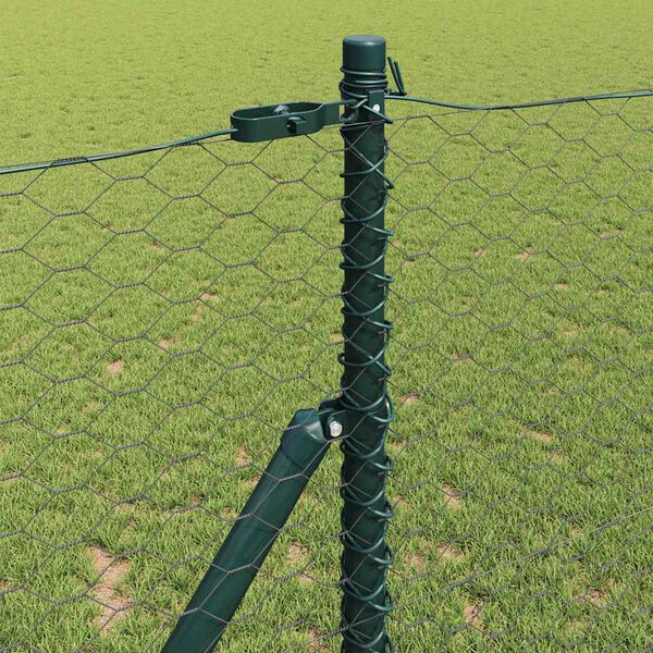 vidaXL Palo della recinzione Grigio 50 x 1,2 m (rete da 36 mm)