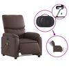 vidaXL Poltrona Massaggiante Elettrica Marrone in Similpelle