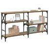 vidaXL Tavolo consolle Rovere artigianale 150 x 29 x 76,5 cm