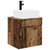 vidaXL Mobile lavabo da parete Legno antico 49 x 41 x 63 cm