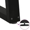 vidaXL Gambe per Tavolino da Caffè a Forma di V 2 pz Nere 50x(42-43,3) cm Acciaio
