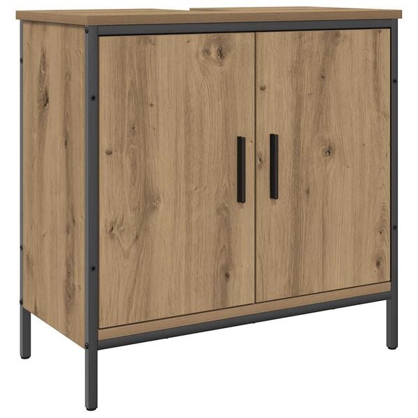vidaXL Mobile Sottolavabo Rovere 60x30x60 cm Legno Multistrato