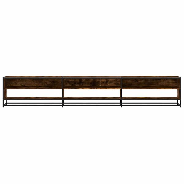 vidaXL Mobile Porta TV Rovere Fumo 270x40x46 cm in Truciolato