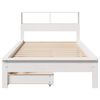 vidaXL Letto Libreria senza Materasso Bianco 100x200 cm Legno di Pino