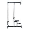 vidaXL Lat machine Nero 110 x 70 x 187 cm Acciaio verniciato a polvere