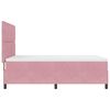 vidaXL Letto a molle con materasso Rosa 160 x 200 cm Velluto