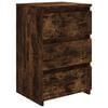 vidaXL Comodino Rovere Fumo 40x35x62,5 cm in Legno Multistrato