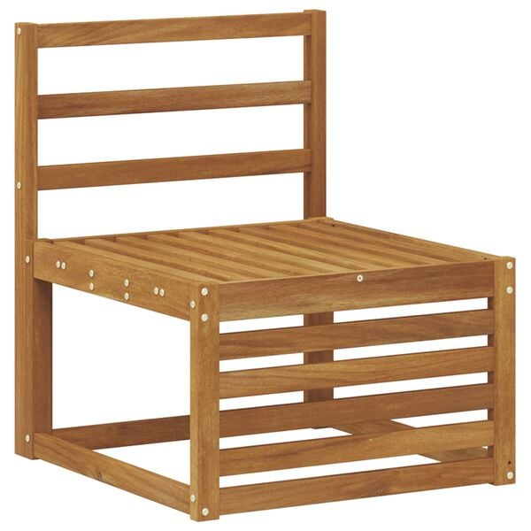 vidaXL Set divani 8 pcs Naturale Legno di Acacia Massello