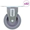 vidaXL Ruote Fisse 32 pz 75 mm