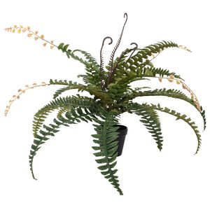 vidaXL Albero di felce artificiale Verde 58 x 13 x 60 cm Tessuto e PE