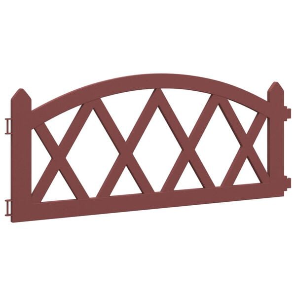 vidaXL Bordi per Prato 17 pz Rossi 10 m in PP