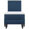 vidaXL Letto a molle con materasso Blu 80 x 200 cm Tessuto