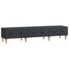 vidaXL Mobile TV Nero 147 x 34,5 x 30 cm Legno ingegnerizzato