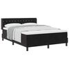 vidaXL Letto a molle con testiera Nero 190 x 140 cm Velluto