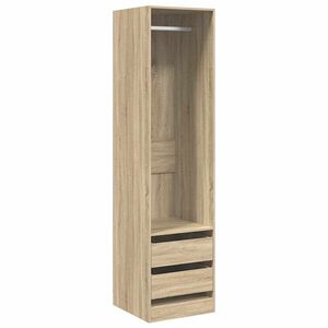 vidaXL Armadio Cassetti Rovere Sonoma 50x50x200 cm Legno Multistrato