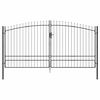 vidaXL Cancello Doppio WOERDEN 400 x 249,5 cm Acciaio Bloccabile