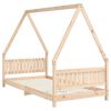 vidaXL Giroletto per Bambini 90x190 cm in Legno Massello di Pino