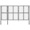 vidaXL Cancello da Giardino in Acciaio 400x200 cm Antracite